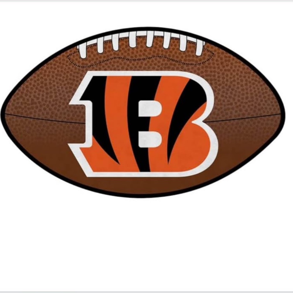 Cincinnati Bengals Football Logo Wall Decal - Orange & Black